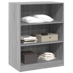 Casa si Gradina - Mobilier - Organizare si depozitare - Cuiere - Dulap, gri sonoma, 77x48x102 cm, lemn prelucrat, model fără tijă - Infinity.ro