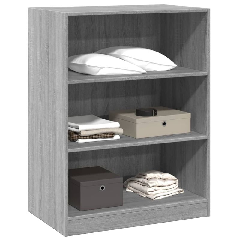 Casa si Gradina - Mobilier - Organizare si depozitare - Cuiere - Dulap, gri sonoma, 77x48x102 cm, lemn prelucrat, model fără tijă - Infinity.ro