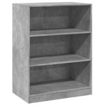 Casa si Gradina - Mobilier - Organizare si depozitare - Cuiere - Dulap, gri beton, 77x48x102 cm, lemn prelucrat, model fără tijă - Infinity.ro