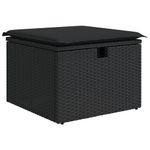 Casa si Gradina - Gradina si terasa - Mobilier exterior - Seturi mobila gradina - Set mobilier de gradina cu perne, 6 piese, negru, poliratan - Infinity.ro