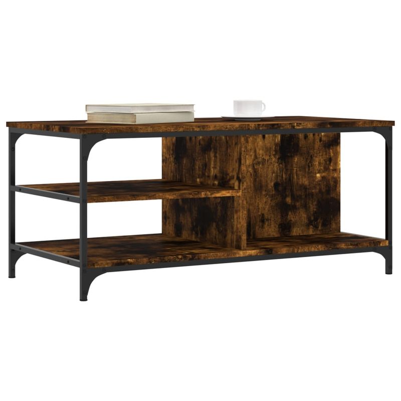 Casa si Gradina - Mobilier - Mese si birouri - Masute de cafea - Masuta de cafea, stejar fumuriu, 100x50x45 cm, lemn prelucrat - Infinity.ro