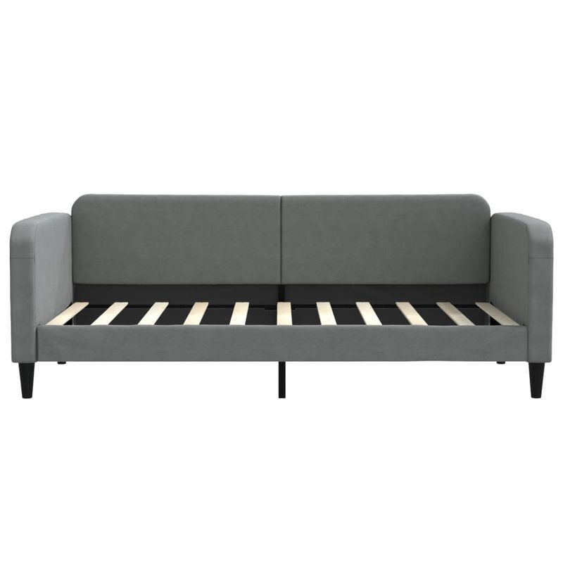Casa si Gradina - Mobilier - Paturi si accesorii - Paturi - Pat de zi cu extensie, gri inchis, 90x190 cm, textil - Infinity.ro