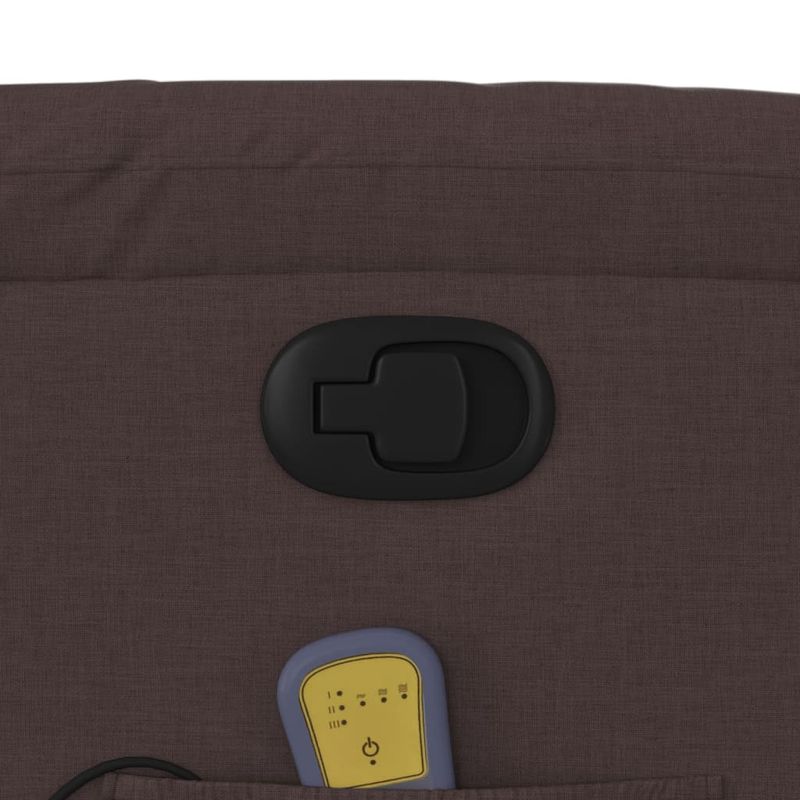 Casa si Gradina - Mobilier - Scaune si fotolii - Fotolii - Fotoliu de masaj rabatabil, maro inchis, material textil - Infinity.ro