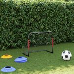 Sport si Outdoor - Sporturi de echipa - Fotbal - Porti fotbal - Poarta de fotbal cu plasa, rosu si negru, 90x48x71 cm, otel - Infinity.ro