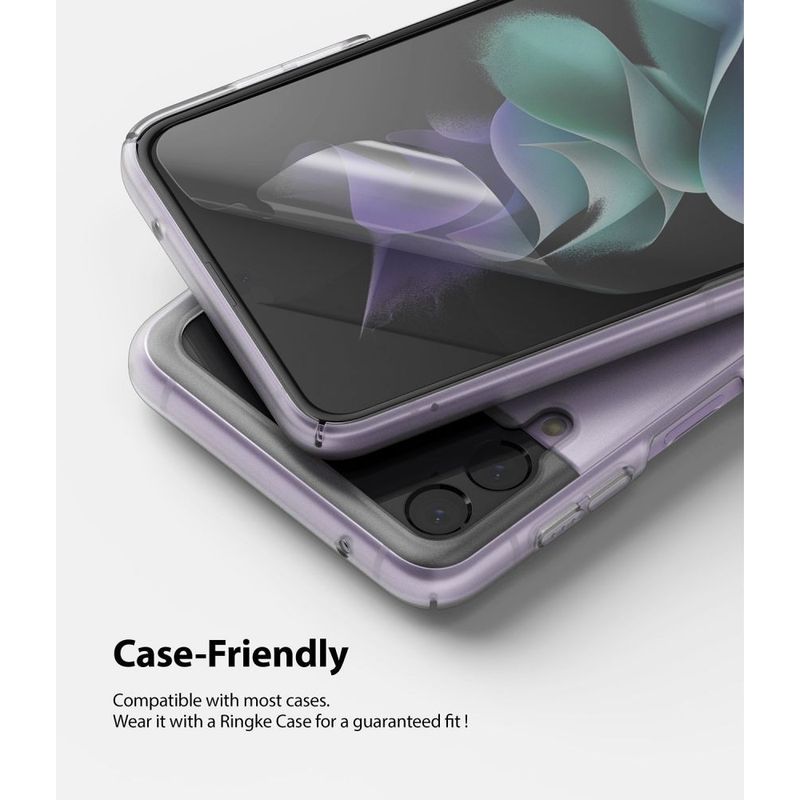 Laptop, Telefoane si Tablete - Telefoane mobile si accesorii - Accesorii Telefoane - Folii protectie telefoane - Set 2 Folii de protectie Ringke Dual Easy pentru Samsung Galaxy Z Flip 3 - Infinity.ro