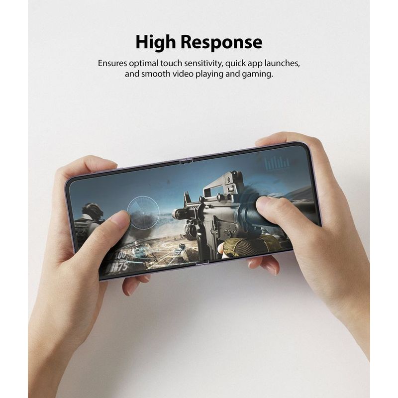 Laptop, Telefoane si Tablete - Telefoane mobile si accesorii - Accesorii Telefoane - Folii protectie telefoane - Set 2 Folii de protectie Ringke Dual Easy pentru Samsung Galaxy Z Flip 3 - Infinity.ro