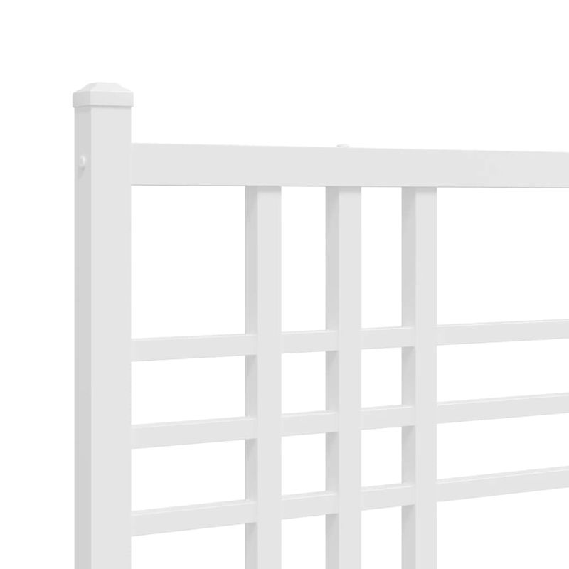 Casa si Gradina - Mobilier - Paturi si accesorii - Accesorii paturi - Tablie de pat metalica, alb, 120 cm - Infinity.ro
