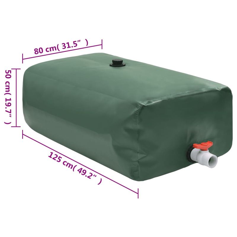 Casa si Gradina - Gradinarit si plante - Instalatii si accesorii pentru irigatii - Furtunuri de gradina si accesorii - Rezervor de apa cu robinet, pliabil, 500 L, PVC - Infinity.ro