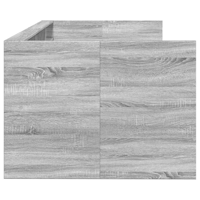 Casa si Gradina - Mobilier - Paturi si accesorii - Paturi - Cadru pat de zi cu sertare gri sonoma 90x190 cm lemn prelucrat - Infinity.ro