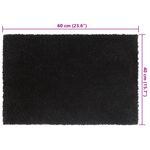 Casa si Gradina - Textile si covoare - Covoare - Covoare casa - Covoras de usa, 5 buc., negru, 40x60 cm, fibre de cocos - Infinity.ro