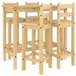 Casa si Gradina - Mobilier - Seturi de mobilier - Seturi bucatarie - Set mobilier de bar, 5 piese, lemn masiv de pin - Infinity.ro