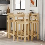 Casa si Gradina - Mobilier - Seturi de mobilier - Seturi bucatarie - Set mobilier de bar, 5 piese, lemn masiv de pin - Infinity.ro
