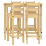 Casa si Gradina - Mobilier - Seturi de mobilier - Seturi bucatarie - Set mobilier de bar, 5 piese, lemn masiv de pin - Infinity.ro