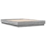 Casa si Gradina - Mobilier - Paturi si accesorii - Paturi - Cadru de pat, gri sonoma, 150x200 cm, lemn prelucrat - Infinity.ro