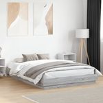 Casa si Gradina - Mobilier - Paturi si accesorii - Paturi - Cadru de pat, gri sonoma, 150x200 cm, lemn prelucrat - Infinity.ro