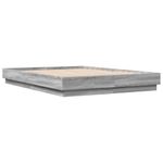 Casa si Gradina - Mobilier - Paturi si accesorii - Paturi - Cadru de pat, gri sonoma, 150x200 cm, lemn prelucrat - Infinity.ro