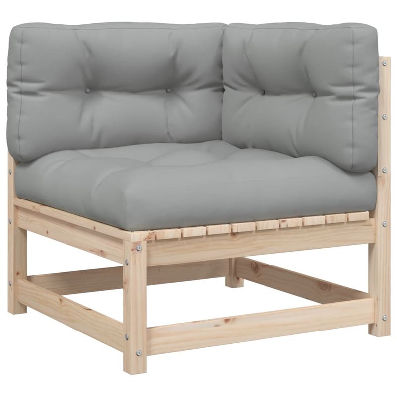 Casa si Gradina - Gradina si terasa - Mobilier exterior - Seturi mobila gradina - Set canapele de gradina cu perne, 3 piese, lemn masiv de pin - Infinity.ro