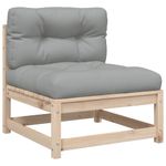 Casa si Gradina - Gradina si terasa - Mobilier exterior - Seturi mobila gradina - Set canapele de gradina cu perne, 3 piese, lemn masiv de pin - Infinity.ro