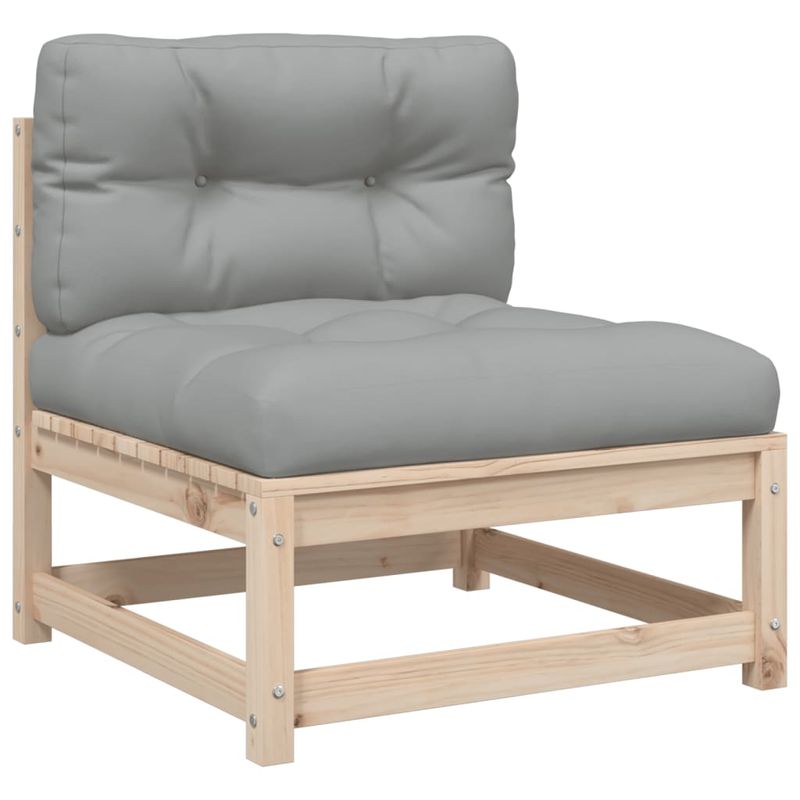 Casa si Gradina - Gradina si terasa - Mobilier exterior - Seturi mobila gradina - Set canapele de gradina cu perne, 3 piese, lemn masiv de pin - Infinity.ro