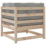 Casa si Gradina - Gradina si terasa - Mobilier exterior - Seturi mobila gradina - Set canapele de gradina cu perne, 3 piese, lemn masiv de pin - Infinity.ro