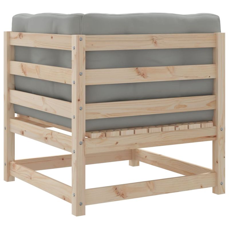Casa si Gradina - Gradina si terasa - Mobilier exterior - Seturi mobila gradina - Set canapele de gradina cu perne, 3 piese, lemn masiv de pin - Infinity.ro