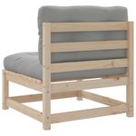 Casa si Gradina - Gradina si terasa - Mobilier exterior - Seturi mobila gradina - Set canapele de gradina cu perne, 3 piese, lemn masiv de pin - Infinity.ro