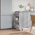 Casa si Gradina - Mobilier - Dulapuri si sifoniere - Dulapuri - Dulap cu roti, sonoma gri, 60x22x79 cm, lemn prelucrat - Infinity.ro