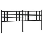 Casa si Gradina - Mobilier - Paturi si accesorii - Accesorii paturi - Tablie de pat metalica, negru, 193 cm - Infinity.ro