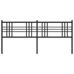 Casa si Gradina - Mobilier - Paturi si accesorii - Accesorii paturi - Tablie de pat metalica, negru, 193 cm - Infinity.ro