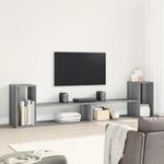 Casa si Gradina - Mobilier - Comode si corpuri - Comode - Comoda TV, 2 buc., gri sonoma, 100x30x50 cm, lemn prelucrat - Infinity.ro