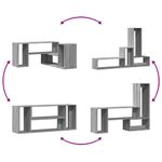Casa si Gradina - Mobilier - Comode si corpuri - Comode - Comoda TV, 2 buc., gri sonoma, 100x30x50 cm, lemn prelucrat - Infinity.ro