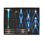 Casa si Gradina - Constructii - Scule de mana si unelte - Clesti si patenti - Set de clesti, ciocane si accesorii, 16 bucati, Geko G10833F - Infinity.ro