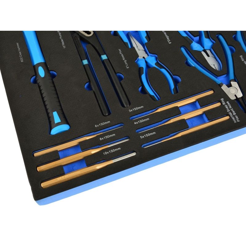 Casa si Gradina - Constructii - Scule de mana si unelte - Clesti si patenti - Set de clesti, ciocane si accesorii, 16 bucati, Geko G10833F - Infinity.ro