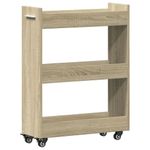 Casa si Gradina - Mobilier - Dulapuri si sifoniere - Dulapuri - Dulap cu roti, stejar sonoma, 60x22x79 cm, lemn prelucrat - Infinity.ro