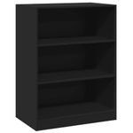 Casa si Gradina - Mobilier - Organizare si depozitare - Cuiere - Dulap, negru, 77x48x102 cm, lemn prelucrat, model fără tijă - Infinity.ro
