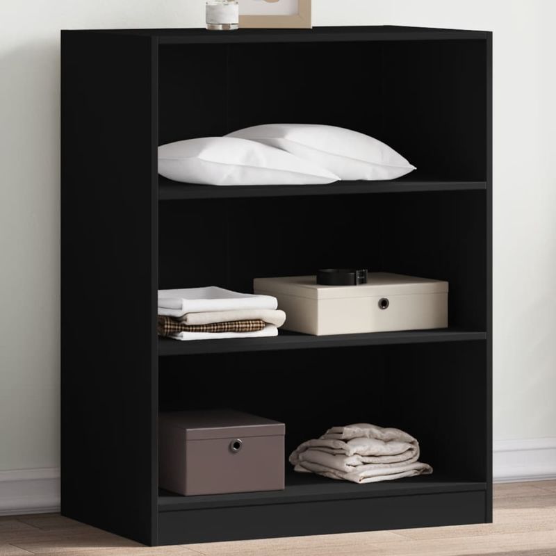 Casa si Gradina - Mobilier - Organizare si depozitare - Cuiere - Dulap, negru, 77x48x102 cm, lemn prelucrat, model fără tijă - Infinity.ro