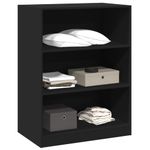 Casa si Gradina - Mobilier - Organizare si depozitare - Cuiere - Dulap, negru, 77x48x102 cm, lemn prelucrat, model fără tijă - Infinity.ro