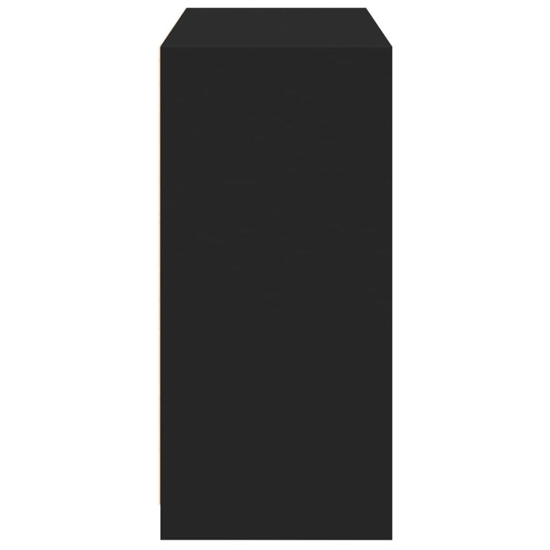 Casa si Gradina - Mobilier - Organizare si depozitare - Cuiere - Dulap, negru, 77x48x102 cm, lemn prelucrat, model fără tijă - Infinity.ro