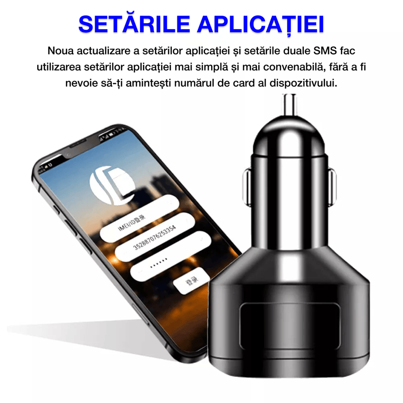 Auto si Moto - Electrice auto - Alte accesorii electrice auto - Incarcator auto cu incarcare rapida si tracker GPS, D6, 4G, interfata USB dubla, localizare  in timp real, antifurt - Infinity.ro