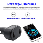 Auto si Moto - Electrice auto - Alte accesorii electrice auto - Incarcator auto cu incarcare rapida si tracker GPS, D6, 4G, interfata USB dubla, localizare  in timp real, antifurt - Infinity.ro