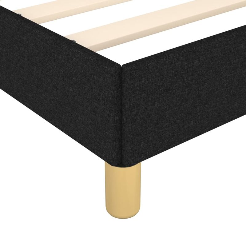 Casa si Gradina - Mobilier - Paturi si accesorii - Paturi - Cadru de pat cu tablie, negru, 180x200 cm, textil - Infinity.ro