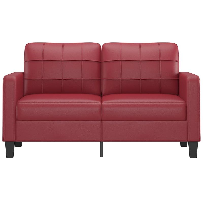Casa si Gradina - Mobilier - Canapele si coltare - Canapele - Canapea cu 2 locuri, rosu vin, 140 cm, piele ecologica - Infinity.ro