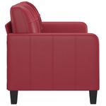 Casa si Gradina - Mobilier - Canapele si coltare - Canapele - Canapea cu 2 locuri, rosu vin, 140 cm, piele ecologica - Infinity.ro