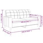 Casa si Gradina - Mobilier - Canapele si coltare - Canapele - Canapea cu 2 locuri, rosu vin, 140 cm, piele ecologica - Infinity.ro