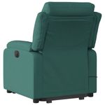 Ingrijire personala si Cosmetice - Sanatate si wellness - Articole wellness - Fotolii de masaj - Fotoliu electric masaj rabatabil / ridicare verde inchis textil - Infinity.ro