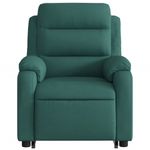 Ingrijire personala si Cosmetice - Sanatate si wellness - Articole wellness - Fotolii de masaj - Fotoliu electric masaj rabatabil / ridicare verde inchis textil - Infinity.ro