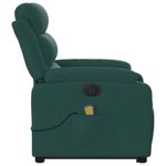 Ingrijire personala si Cosmetice - Sanatate si wellness - Articole wellness - Fotolii de masaj - Fotoliu electric masaj rabatabil / ridicare verde inchis textil - Infinity.ro