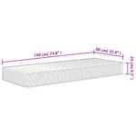Casa si Gradina - Mobilier - Saltele si somiere - Saltele - Saltea din spuma Single Size, fermitate medie moale, 90x190 cm - Infinity.ro