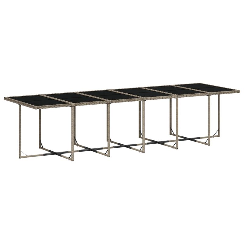 Casa si Gradina - Gradina si terasa - Mobilier exterior - Seturi mobila gradina - Set mobilier de gradina cu perne, 17 piese, gri, poliratan - Infinity.ro