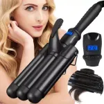 Ingrijire personala si Cosmetice - Aparate & accesorii ingrijire personala - Hair styling - Ondulatoare - Ondulator pentru par cu 3 cilindri si afisaj LCD, reglabil intre 80-210°C, invelis ceramic PTC - Infinity.ro